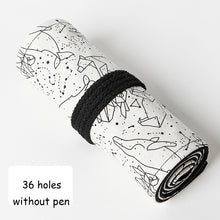 Load image into Gallery viewer, Canvas Roll Up Pencil Case - Original Kawaii Pen