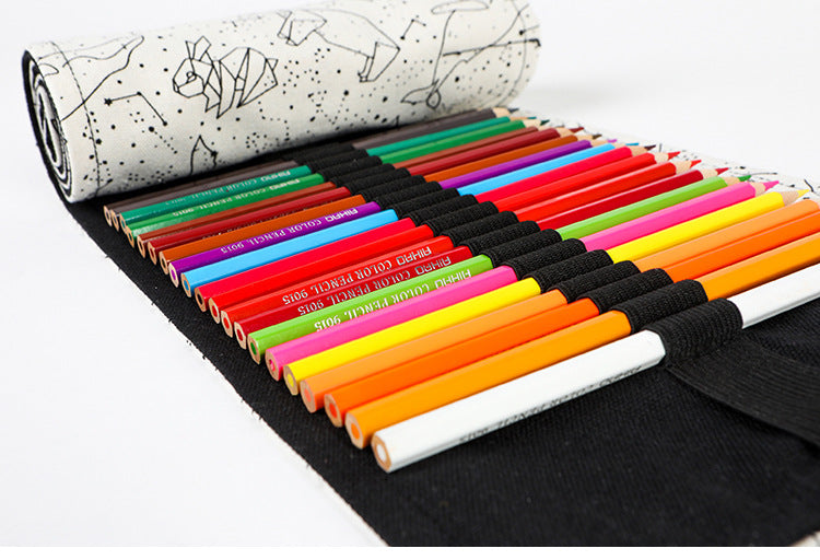 Canvas Roll Up Pencil Case
