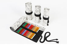 Load image into Gallery viewer, Canvas Roll Up Pencil Case - Original Kawaii Pen