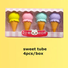 Load image into Gallery viewer, Platinum Edible Rubber Erasers (4pcs a Set) - Original Kawaii Pen
