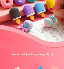 Load image into Gallery viewer, Platinum Edible Rubber Erasers (4pcs a Set) - Original Kawaii Pen