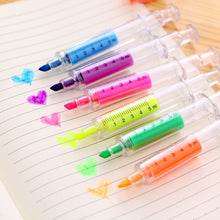 Load image into Gallery viewer, Original Kawaii New Syringe Funky Highlighters ⭐Pack 6pcs ⭐ - Original Kawaii Pen