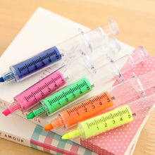 Load image into Gallery viewer, Original Kawaii New Syringe Funky Highlighters ⭐Pack 6pcs ⭐ - Original Kawaii Pen