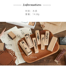 Load image into Gallery viewer, Vintage Herbarium Specimen Stamps - Original Kawaii Pen