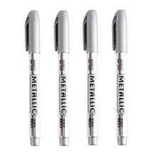 Load image into Gallery viewer, Gold & Sliver Metallic Brush Pens