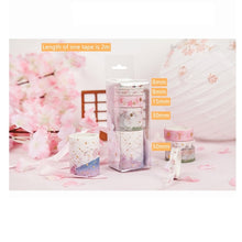Load image into Gallery viewer, Japanese Sakura Washi Tape Set (4 Patterns)