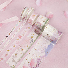 Load image into Gallery viewer, Japanese Sakura Washi Tape Set (4 Patterns)