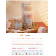Load image into Gallery viewer, Japanese Sakura Washi Tape Set (4 Patterns)