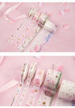 Load image into Gallery viewer, Japanese Sakura Washi Tape Set (4 Patterns)