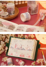Load image into Gallery viewer, Japanese Sakura Washi Tape Set (4 Patterns)