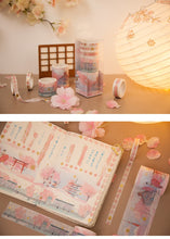 Load image into Gallery viewer, Japanese Sakura Washi Tape Set (4 Patterns)