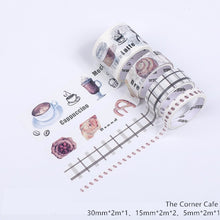 Load image into Gallery viewer, Autumn Plant Washi Tapes Set 4 pieces ⭐Variety of Color/ Theme Choices ⭐ - Original Kawaii Pen