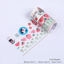 Load image into Gallery viewer, Autumn Plant Washi Tapes Set 4 pieces ⭐Variety of Color/ Theme Choices ⭐ - Original Kawaii Pen