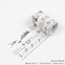 Load image into Gallery viewer, Autumn Plant Washi Tapes Set 4 pieces ⭐Variety of Color/ Theme Choices ⭐ - Original Kawaii Pen