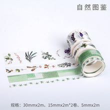 Load image into Gallery viewer, Autumn Plant Washi Tapes Set 4 pieces ⭐Variety of Color/ Theme Choices ⭐ - Original Kawaii Pen