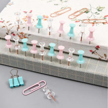 Load image into Gallery viewer, Push Pins & Paper Clips Set - Original Kawaii Pen