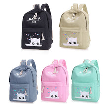 Load image into Gallery viewer, Cute Korean Cat Backpack ⭐ Value Pack 4Pcs Set⭐ - Original Kawaii Pen