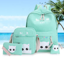 Load image into Gallery viewer, Cute Korean Cat Backpack ⭐ Value Pack 4Pcs Set⭐ - Original Kawaii Pen