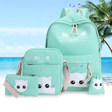 Load image into Gallery viewer, Cute Korean Cat Backpack ⭐ Value Pack 4Pcs Set⭐ - Original Kawaii Pen