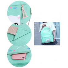 Load image into Gallery viewer, Cute Korean Cat Backpack ⭐ Value Pack 4Pcs Set⭐ - Original Kawaii Pen
