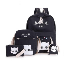 Load image into Gallery viewer, Cute Korean Cat Backpack ⭐ Value Pack 4Pcs Set⭐ - Original Kawaii Pen