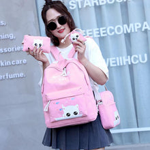 Load image into Gallery viewer, Cute Korean Cat Backpack ⭐ Value Pack 4Pcs Set⭐ - Original Kawaii Pen