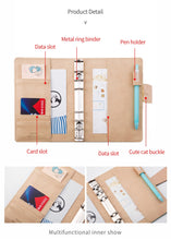 Load image into Gallery viewer, Original Kawaii Cat Leather Personal Planner - Original Kawaii Pen