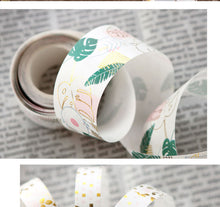Load image into Gallery viewer, Pink & Gold Line Pattern Washi Tapes - Original Kawaii Pen