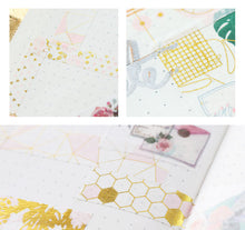 Load image into Gallery viewer, Pink & Gold Line Pattern Washi Tapes - Original Kawaii Pen