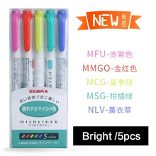 Load image into Gallery viewer, Original Kawaii Zebra Midliner Double Headed ⭐Value Pack 3 & 5 Pcs⭐ - Original Kawaii Pen