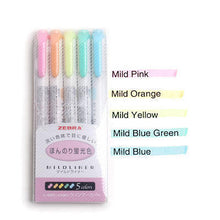 Load image into Gallery viewer, Original Kawaii Zebra Midliner Double Headed ⭐Value Pack 3 & 5 Pcs⭐ - Original Kawaii Pen