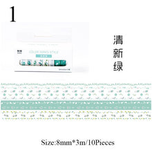 Load image into Gallery viewer, Japanese Decorative Masking Tapes ⭐Value Pack 10 Pcs Set ⭐ - Original Kawaii Pen