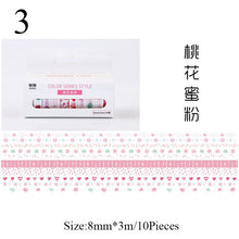 Load image into Gallery viewer, Japanese Decorative Masking Tapes ⭐Value Pack 10 Pcs Set ⭐ - Original Kawaii Pen