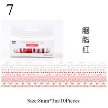 Load image into Gallery viewer, Japanese Decorative Masking Tapes ⭐Value Pack 10 Pcs Set ⭐ - Original Kawaii Pen