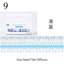 Load image into Gallery viewer, Japanese Decorative Masking Tapes ⭐Value Pack 10 Pcs Set ⭐ - Original Kawaii Pen