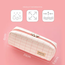 Load image into Gallery viewer, Large Capacity Plaid Pencil Cases (6 Colors)