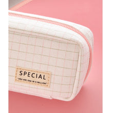 Load image into Gallery viewer, Large Capacity Plaid Pencil Cases (6 Colors)