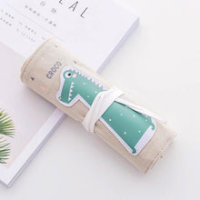 Load image into Gallery viewer, Korean Cute Animal Roll Up Pencil Case - Original Kawaii Pen