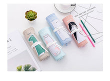 Load image into Gallery viewer, Korean Cute Animal Roll Up Pencil Case - Original Kawaii Pen