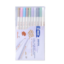 Load image into Gallery viewer, Fineliner Metallic Shade Brush Pen ⭐ Set of 10 Colors ⭐ - Original Kawaii Pen