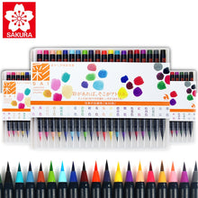 Load image into Gallery viewer, Akashiya Sai Watercolor Brush Pen ⭐ 5 & 20 Color Sets⭐ - Original Kawaii Pen