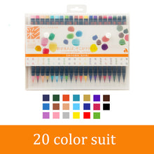 Load image into Gallery viewer, Akashiya Sai Watercolor Brush Pen ⭐ 5 & 20 Color Sets⭐ - Original Kawaii Pen