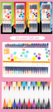 Load image into Gallery viewer, Akashiya Sai Watercolor Brush Pen ⭐ 5 & 20 Color Sets⭐ - Original Kawaii Pen