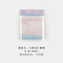 Load image into Gallery viewer, Cloudy Sky Sticky Notes ⭐ 100 Sheets Value Pack⭐ - Original Kawaii Pen