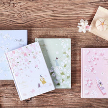 Load image into Gallery viewer, Floating Flowers Hardcover Notebook - A5 - Original Kawaii Pen
