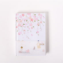 Load image into Gallery viewer, Floating Flowers Hardcover Notebook - A5 - Original Kawaii Pen