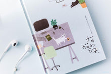 Load image into Gallery viewer, "Home Is Where the Cat Is" Undated Journal - Original Kawaii Pen