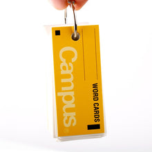 Load image into Gallery viewer, Campus Key Ring Word Cards ⭐3Pcs Set ⭐ - Original Kawaii Pen