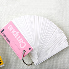 Load image into Gallery viewer, Campus Key Ring Word Cards ⭐3Pcs Set ⭐ - Original Kawaii Pen