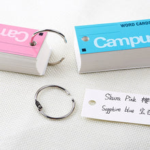 Load image into Gallery viewer, Campus Key Ring Word Cards ⭐3Pcs Set ⭐ - Original Kawaii Pen